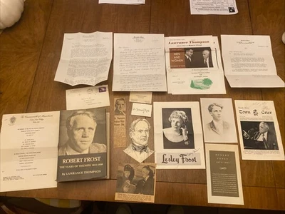 Robert Frost, the Years of Triumph 1915-1938 by Lawrence Thompson 1970 Signed!!! - Image 1 of 4