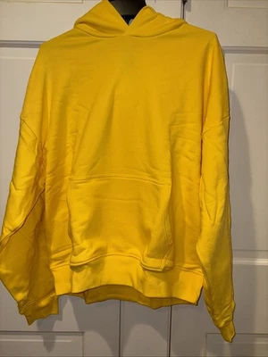 GAP NUEVO CON ETIQUETAS Sudadera con Capucha Amarilla Grande Grande Grande Pesada 86% Algodón Foto 1 de 4