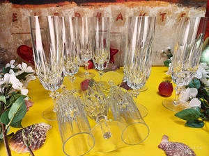 Nachtmann Patrizia Sektflöte Goblet Diamantschliff Kristall Perfekt Dinner Top - Bild 1 von 15