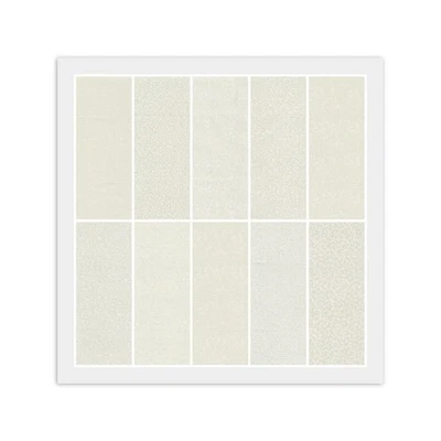 Rollo de gelatina (20) tiras de 2 1/2" BEIGE, BLANCO NATURAL, 1 duplicado, tela de algodón Foto 1 de 4