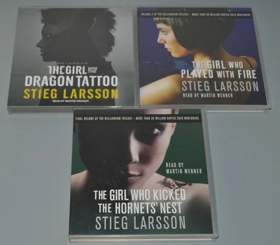 The Girl With The Dragon Tattoo Trilogy Stieg Larsson Audio CD Book Bundle - Image 1 of 4
