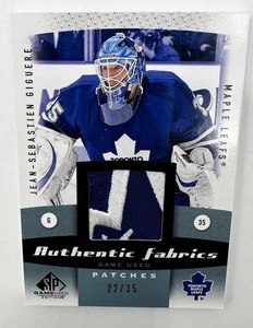 2010-11 UD SP Game Used Jean-Sebastien Giguere Authentic Fabrics Logo Patch /35 - Bild 1 von 2