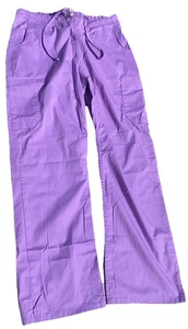 Butter Soft Purple Women’s Scrub Pants Bottoms Sz M W Unstretched 14”inseam 28 - Picture 1 of 10