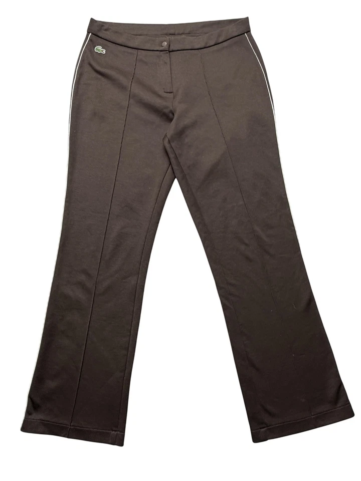 Pantalones deportivos de golf Lacoste para mujer 40 marrón acampanado logotipo de cocodrilo con tubo ropa deportiva Foto 1 de 4