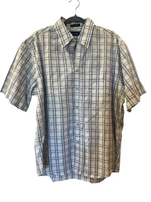 Camisa Savane Para Hombre Manga Corta Cuadros Fácil Cuidado Sin Arrugas Bolsillo Talla: Grande Foto 1 de 4