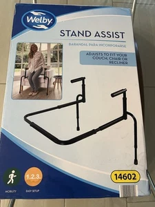 Welby medical Stand Assist 14602 Stability Bar w/ Handles Black Metal New in Box - Picture 1 of 6