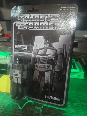 Transformers Super7 Reaction Fallen Leader Colorless Optimus Prime Action Figure - Image 1 of 2