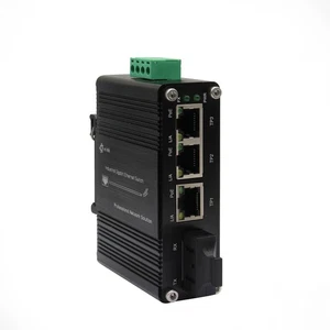 Industrial 3-Port 10/100/1000T 802.3at PoE+ 1-Port 100/1000X SFP Ethernet Switch - Picture 1 of 13