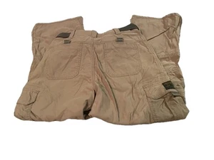 Abercrombie Medium Kids Khaki Pants Cotton 90s Loose Skater Cargo Pants - Picture 1 of 3