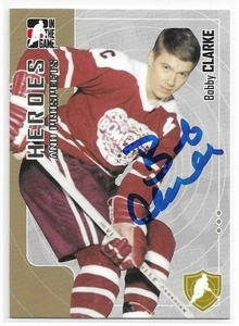 BOBBY CLARKE Autographed Signed 2005 ITG card #24 Flin Flon Philadelphia Flyers - Picture 1 of 1