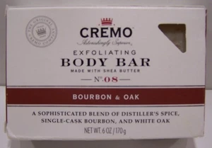 Cremo Peeling Body Bar mit Sheabutter - Nr. 08 - BOURBON & OAK NEU - Bild 1 von 4