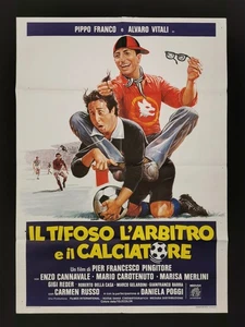TIFOSO L'ARBITRO E IL CALCIATORE manifesto poster Alvaro Vitali Pippo Franco 82 - Foto 1 di 1