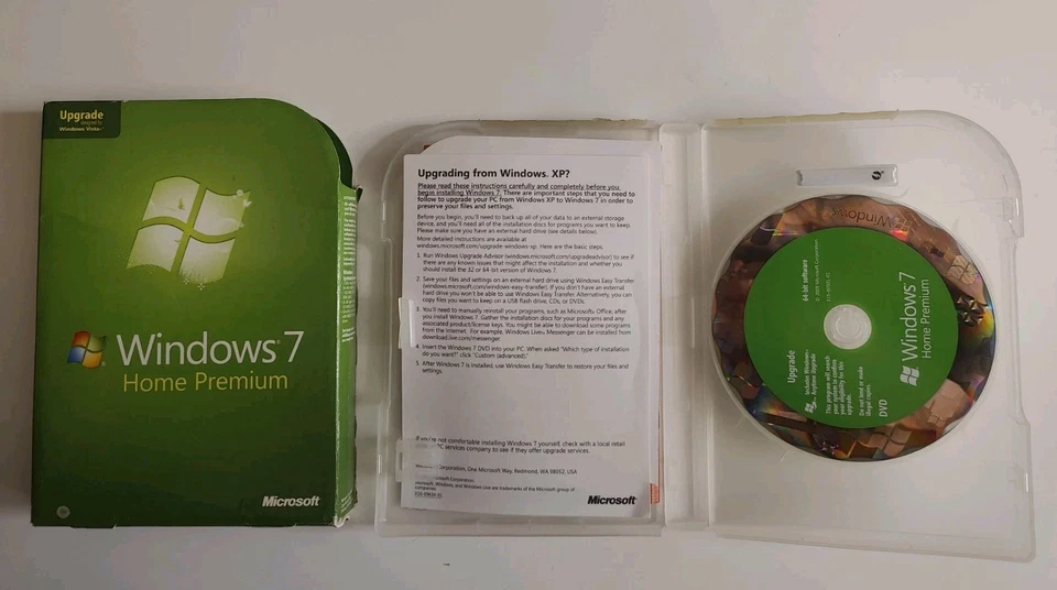 Windows 7 Home Premium SP1 actualización DVD de 64 bits Foto 1 de 1