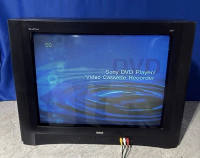 RCA 27F554T TruFlat 27 in CRT TV Component S Video - RCA Working - Read Below - Image 1 of 4