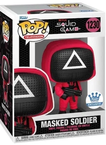 FUNKO POP! MASKED SOLDIER #1230 EXCLUSIVE SQUID GAME TRIANGLE NETFLIX SHOW NEW - Picture 1 of 1