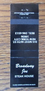 FOOTBALL MATCHBOOK MATCHCOVER: JOE NAMATH NEW YORK JETS & LOS ANGELES RAMS -A2 - Picture 1 of 1