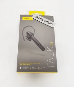 Jabra Talk 45 Bluetooth Headset HD Voice Noise Cancellation Hands-Free Black - Picture 1 of 6