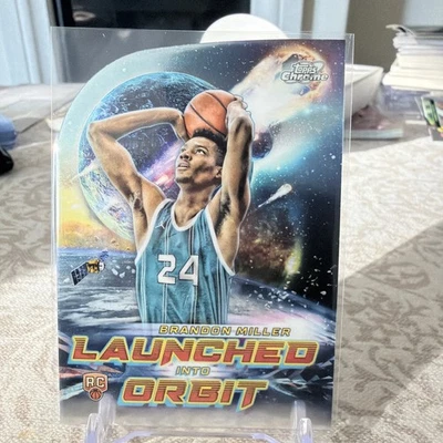 Brandon Miller 2023-24 Topps Chrome Cosmic Launched Into Orbit #LIO-3 Hornets RC - Image 1 of 2