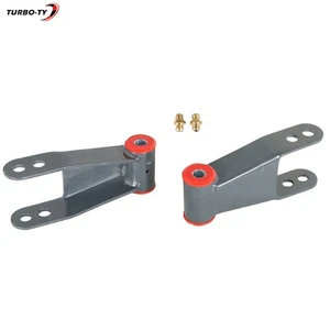 2" Rear Adjustable Lowering Shackles Drop Kit For GMC C10 1975-1980 1981-1987 - Picture 1 of 11