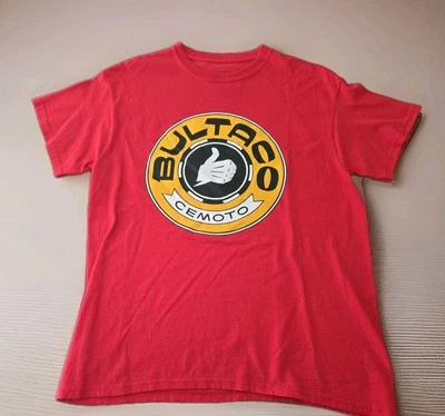 Camiseta roja Bultaco Cemoto España moto hombre talla M Metro Racing pulgares arriba Foto 1 de 4