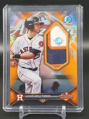 2018 Bowman Chrome Kyle Tucker AFL Fall Stars Relic /25 Houston Astros AFLR-FT - Image 1 of 2