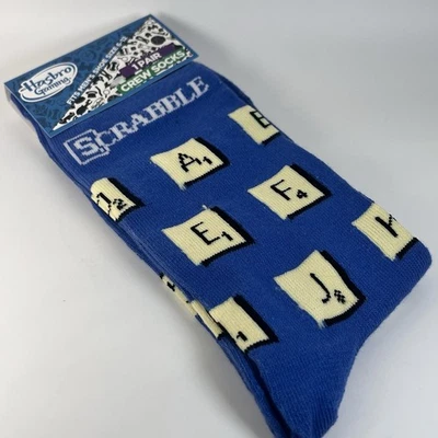 Juego SCRABBLE por Hasbro Unisex Crew Calcetines Talla 6-12 Nuevo Con Etiquetas Divertido Loco Divertido Regalo Nuevo Con Etiquetas Foto 1 de 4