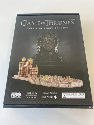 NEW OPEN BOX Game of Thrones 3D Puzzle of Kings Landing 260 Piece 4D Cityscape - Image 1 of 4