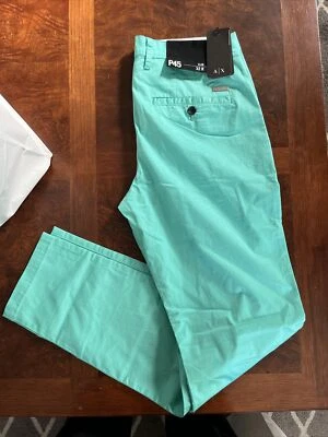 armani exchange trouser chino pants slim fit color Mint Green Size 32R For Men - Image 1 of 4