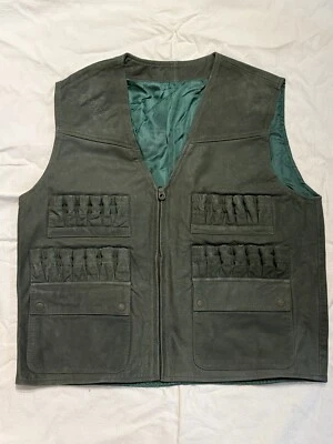 Hunting Shooting Vest Made Of Neubick Leather With 26 Bullets Tubes - Image 1 of 3