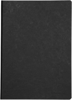 Clairefontaine 791401C Heft A4, Leinen, Age Bag, blanko, 96 Blatt, schwarz