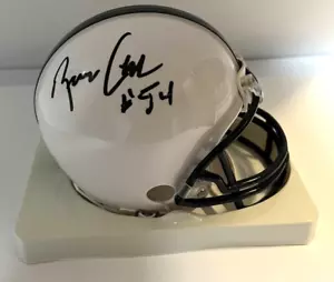 MINI CASCO DE FÚTBOL AMERICANO FIRMADO POR BRUCE CLARK PENN STATE RIDDELL DE FIRMAR CERTIFICADO DE AUTENTICIDAD BONITO - Imagen 1 de 6