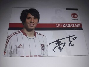 Signed Ak Mu Kanazaki 1.FC Nuremberg New