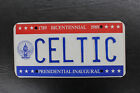 1989 Washington DC Presidential Inaugural Bicentennial License Plate CELTIC Bush