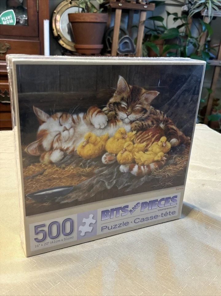 Bits and Pieces Siesta Jigsaw Puzzle 500 Piece 46980 Lynne Jones Kittens 16 X 20