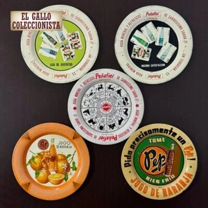 SET 05 POSAVASOS METÁLICOS DE REFRESCO MEXICANO AÑOS 50´S - Imagen 1 de 6