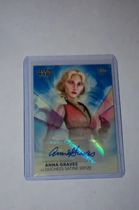 Duchess Satine-Anna Graves-Autograph-Clone Wars Topps Women of Star Wars 34/50 - Picture 1 of 2