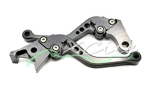Black adjustable brake/clutch levers CBR250RR CBR250R RVF400 #LV001BK# - Picture 1 of 1