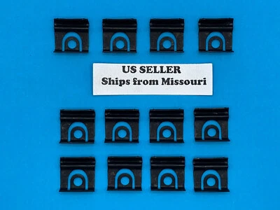 Nuevo Ford Mustang 1964 1/2 a 1966 parabrisas y clips de moldura de vidrio trasero (12 unidades) Foto 1 de 4