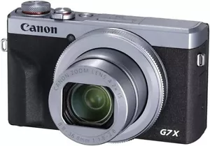 Canon Compact Digital Camera PowerShot G7 X Mark III Silver 1.0-inch sensorF1.8 - Picture 1 of 2