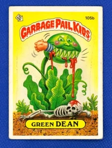 1986 Topps Garbage Pail Kids Series 3 # 105b Green Dean - Picture 1 of 2
