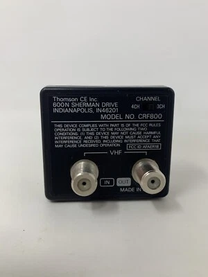 RCA Thomson CRF800 RF Modulator For Camcorder Coax Converter Adapter - Image 1 of 4