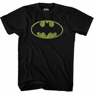 DC Comics Batman Basic Distressed Logo T-Shirt - Picture 1 of 1