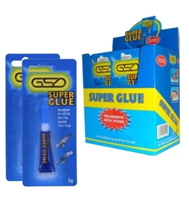 New GSD Super Glue Extra Strong Premium Quality Adhesive Plastic Rubber Leather