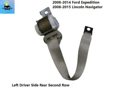 AL1Z78611B69AH 08-14 Lincoln Navigator trasero izquierdo segunda fila cinturón retractor Foto 1 de 4