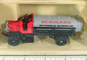 Vintage Zeroline 1911 Kettenantrieb Tankwagen Druckguss Metall Chevron - Bild 1 von 5