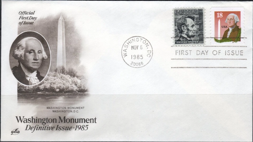 US Scott #2149 "Washington Monument" 18 cent ArtCraft FDC - Image 1 of 1