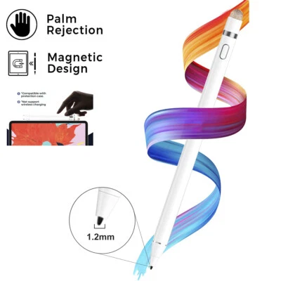 Palm Rejection Smart Pencil Stylus Pen for iPad 6/7/8/9/10/Pro M4/6/5/4/Air M2/5 - Image 1 of 4