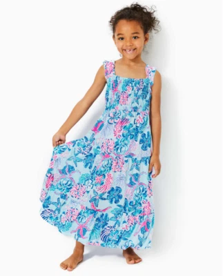 NWT LILLY PULITZER SIZE SMALL MINI HADLY MAXI DRESS *BAHAMAS BEACHCOMBER* - Image 1 of 3
