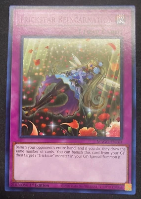 Trickstar Reincarnation - Yugioh TCG - MAGO-EN161 - Misprint Missing Card Name - Image 1 of 2