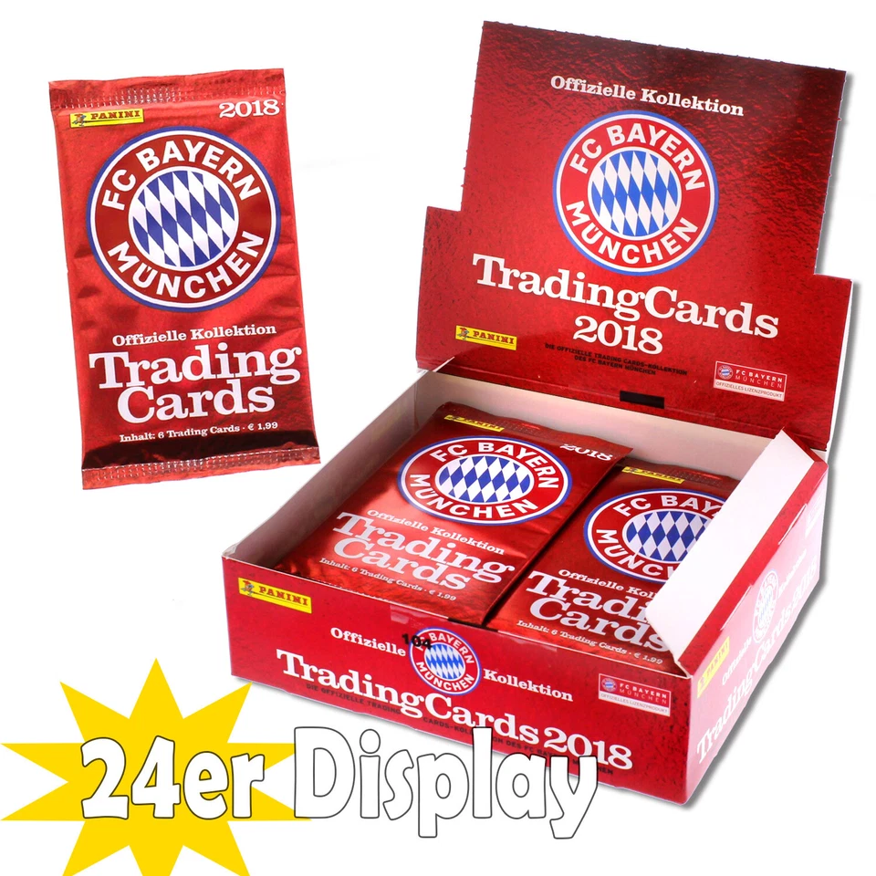 FC Bayern München 2018 Trading Cards • 24er Display • Panini • OVP! • NEU! - Bild 1 von 3